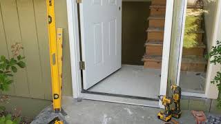 Jeld Wen Front Door Installation  Really crappy products and craftsmanship PART 1 [upl. by Niamert]