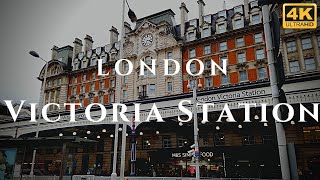 London Victoria Station Walk Through England 4K [upl. by Mllly]