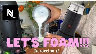 How To Foam Milk With Aeroccino 3 Make Coffee With Foam Tips amp Tricks  Easy Foamed Latte Recipe [upl. by Amalberga]