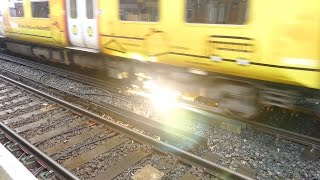 Merseyrail 507 009 making arcs at Birkdale station [upl. by Medea]