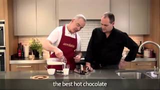 How to make a hot chocolate using an aerolatte milk frother [upl. by Slinkman]